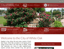 Tablet Screenshot of cityofwhiteoak.com